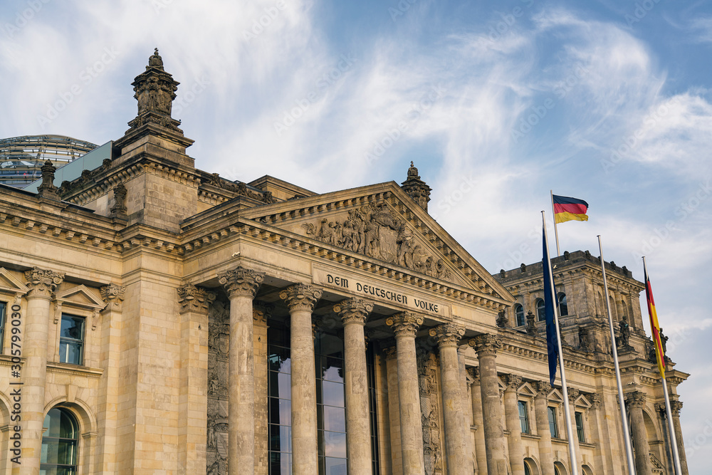Reichstag building (german government) in Berlin, Germany