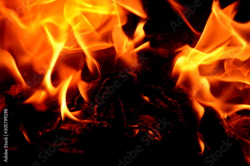  Blurred photo of fire as an abstract graphic resource. © ket167600