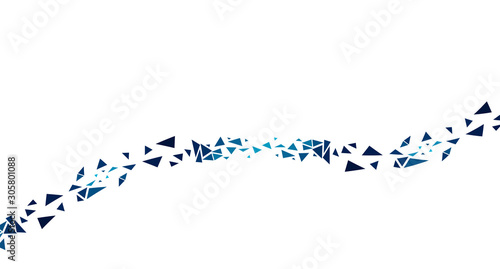 forma, linea, sinuosa, onda, triangoli, 