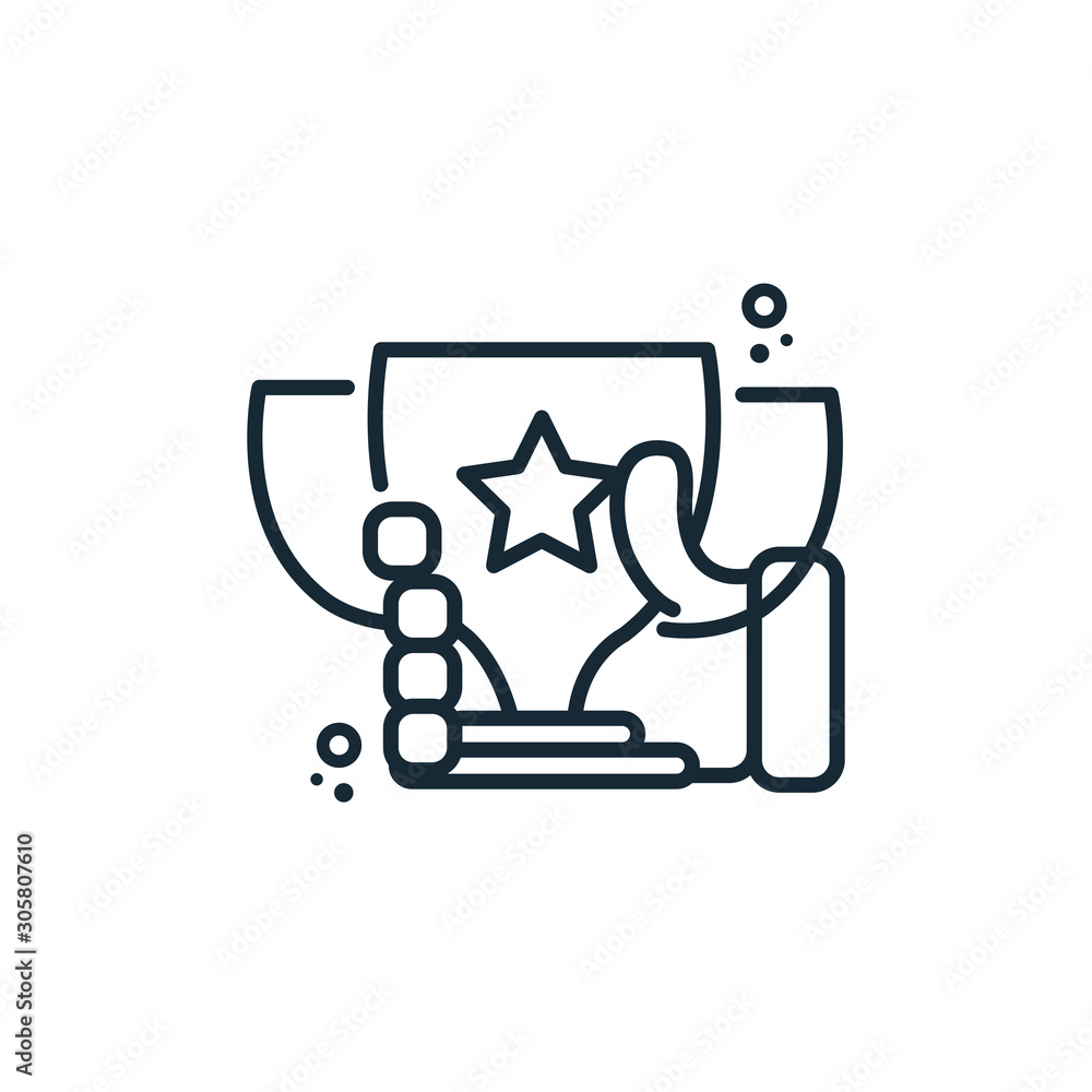 startup trophy line style icon startup trophy line style icon