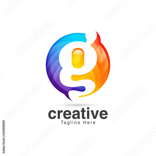 Abstract Creative Letter G Logo Design Template