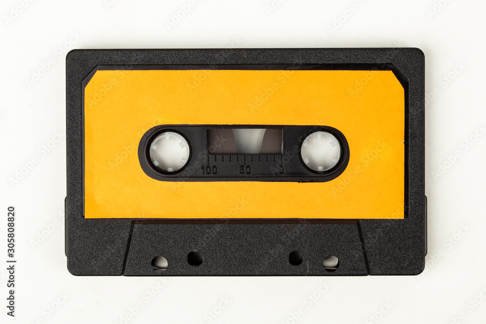 Audio Tape with orange Label