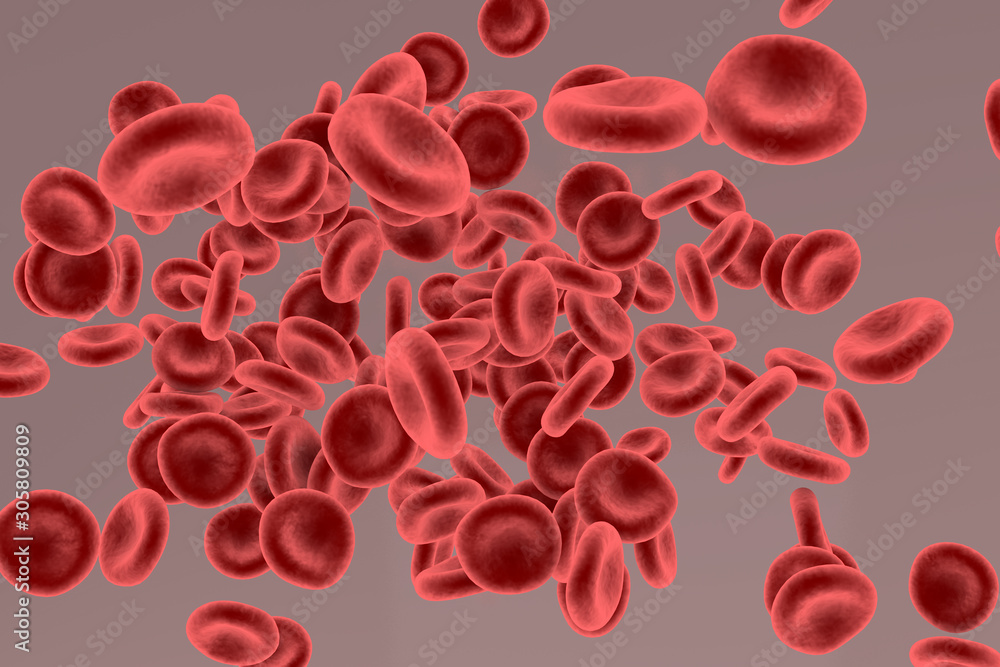 3d rendering of blood cells concept. Stack of red blood cells. Blood cancer and HIV positive concept 3d rendering of blood cells concept. Stack of red blood cells. Blood cancer and HIV positive concept