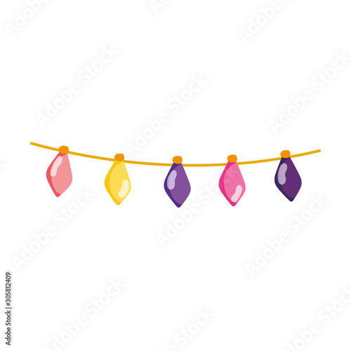 hanging light decoration ornament icon