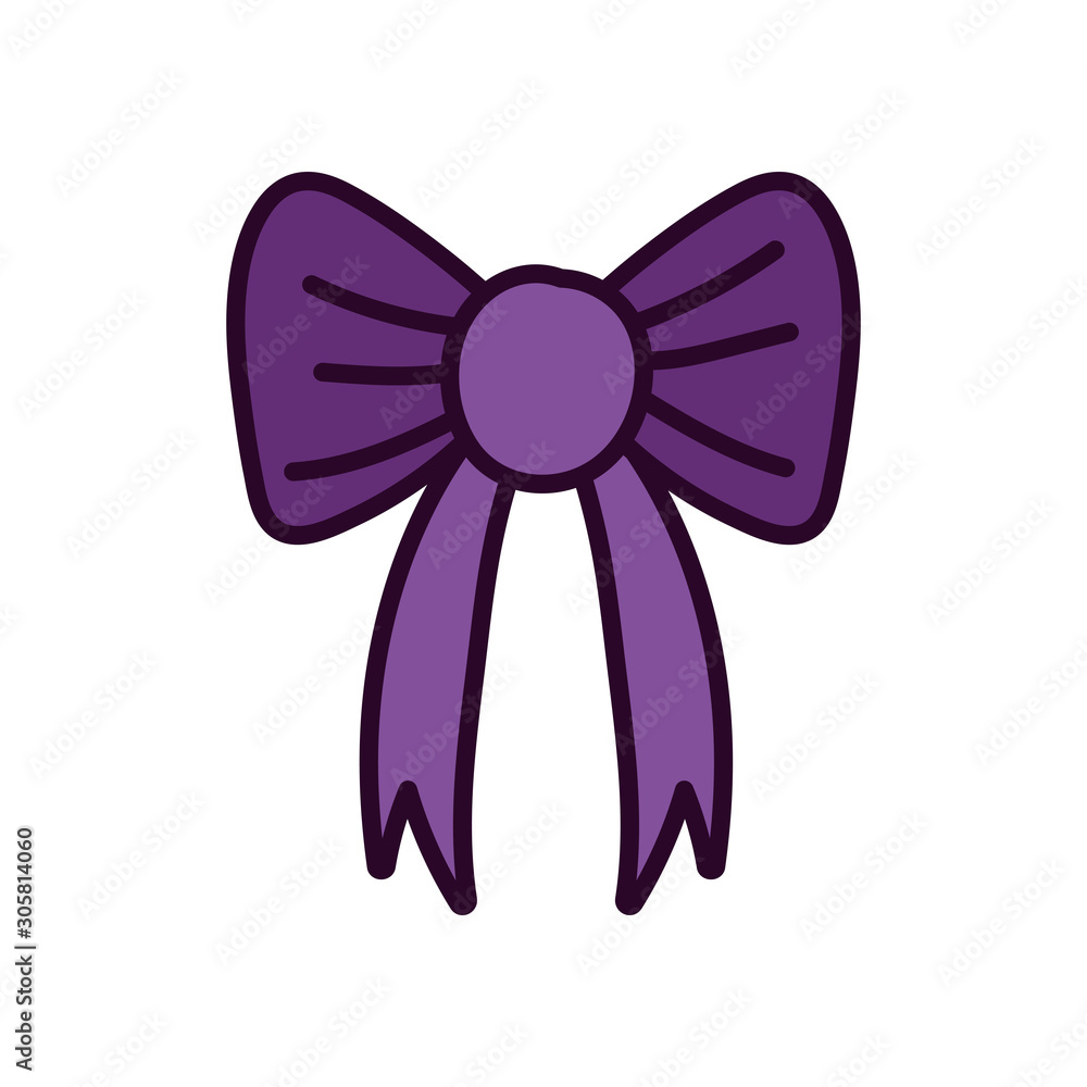 purple gift bow decoration icon purple gift bow decoration icon