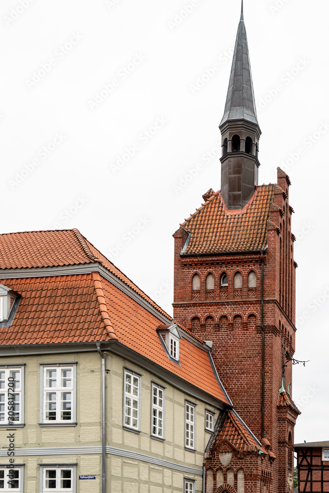 Obraz premium Altstadt von Dömitz an der Elbe