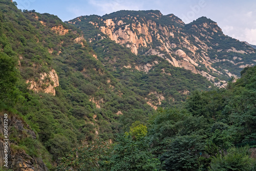 The majestic Huashan mountain in China