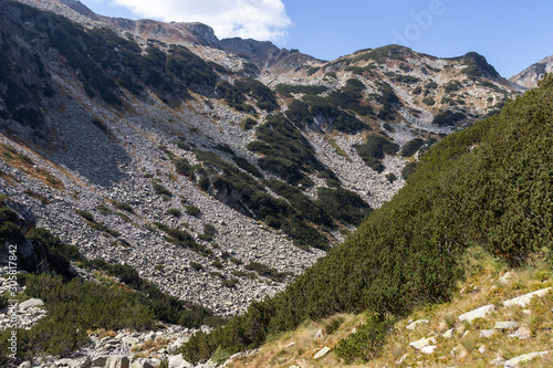 landscape of Pirin Mountain near Fish Banderitsa lake, Bulgaria