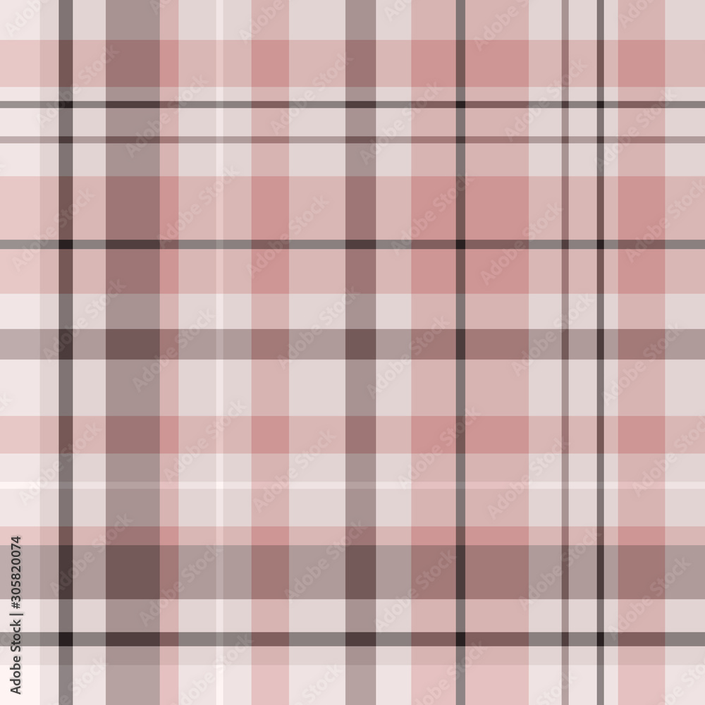 Obraz premium Plaid pattern background texture brown and coral shades