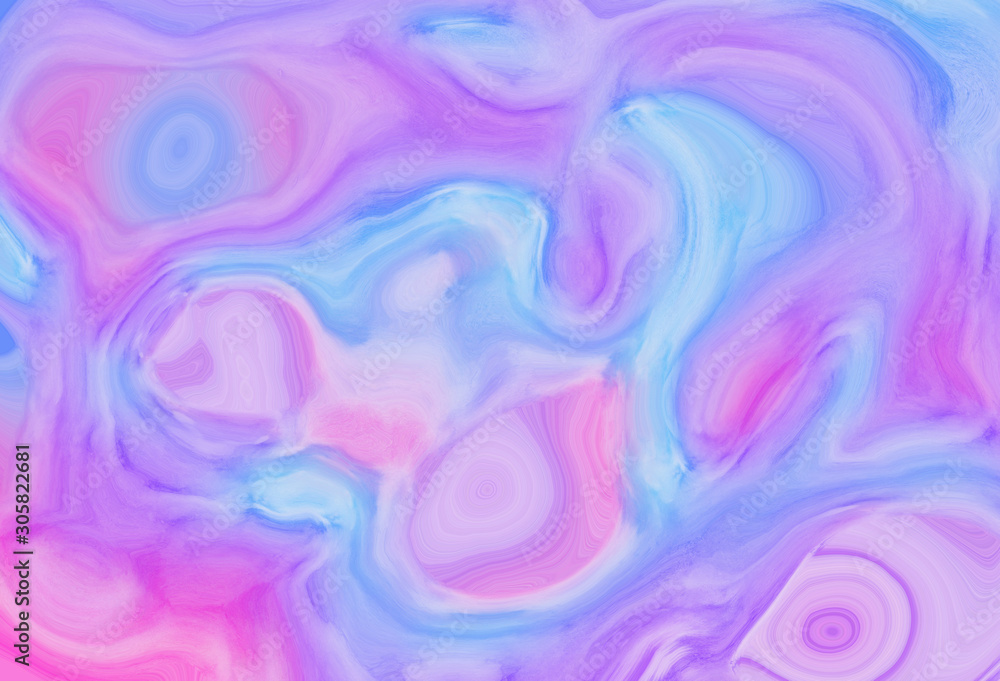 Light pink, blue and purple abstract liquid paint textured background with decorative spirals and swirls. Holographic pattern for modern creative trendy design, marble texture style for illustrations Light pink, blue and purple abstract liquid paint textured background with decorative spirals and swirls. Holographic pattern for modern creative trendy design, marble texture style for illustrations