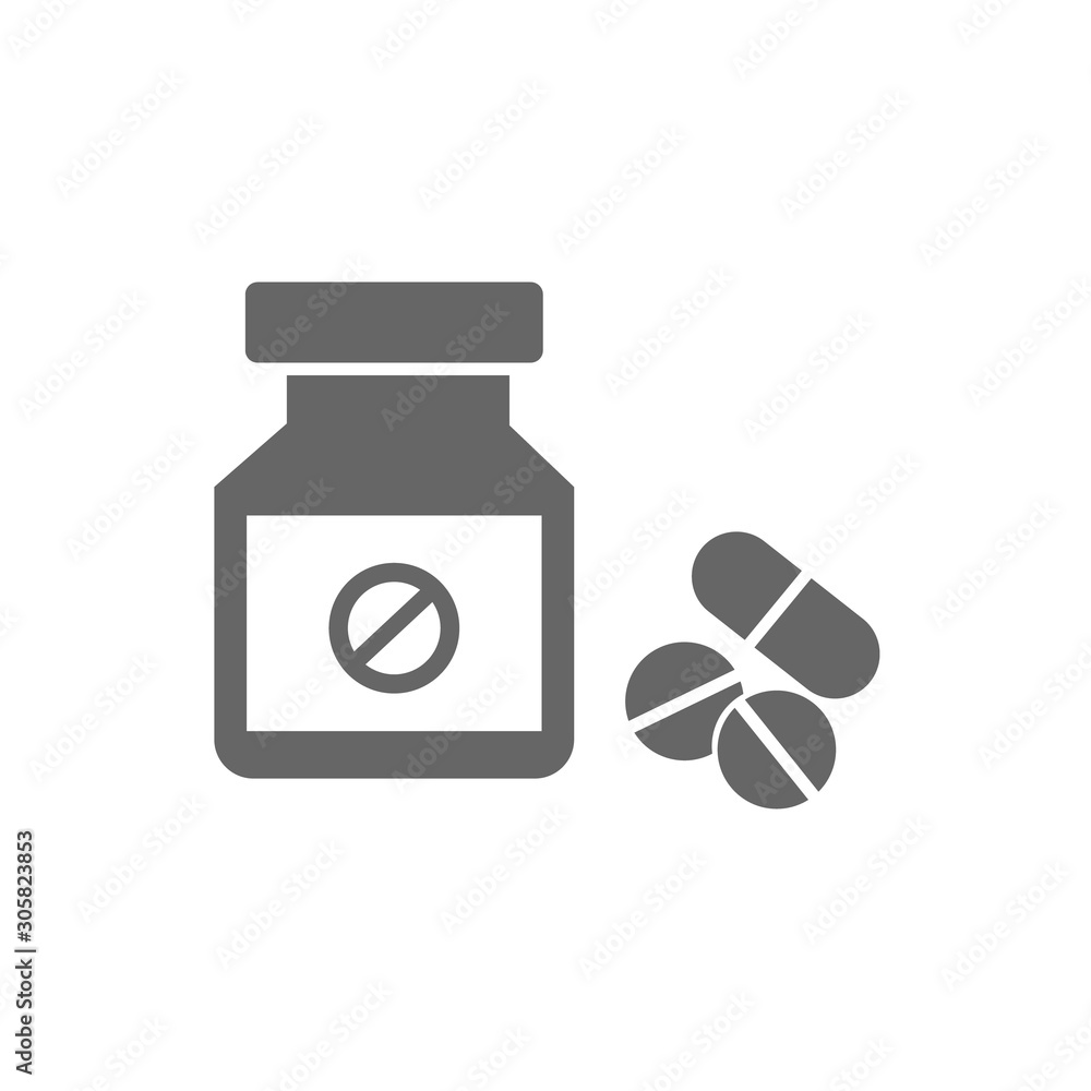 Drugs capsules and pills symbol vector Drugs capsules and pills symbol vector
