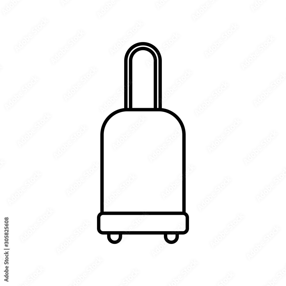 Isolated bag for travel vector design Isolated bag for travel vector design