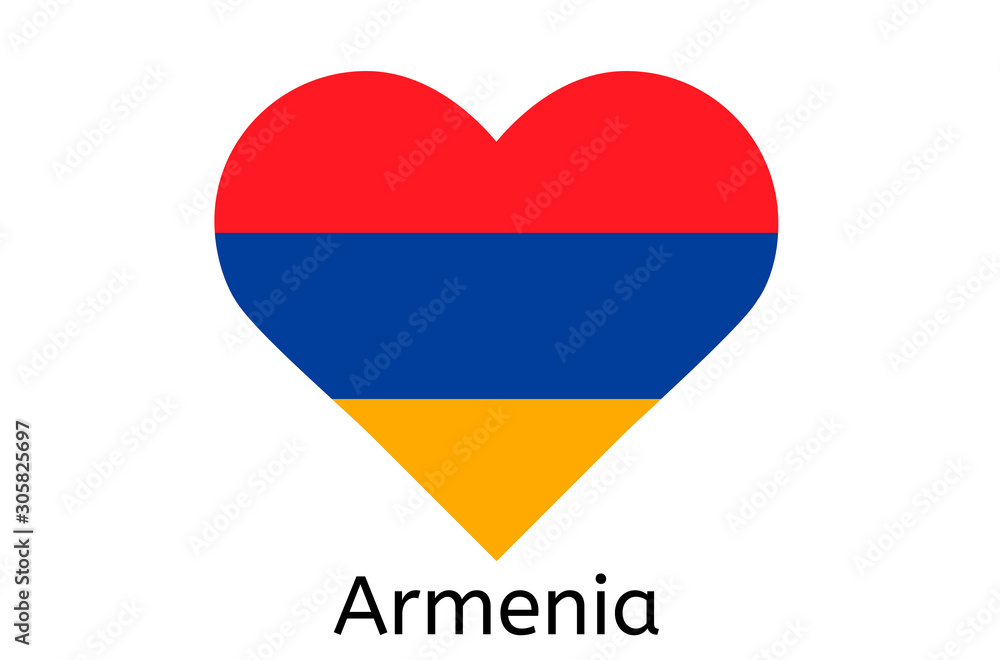 Armenian flag icon, Armenia country flag vector illustration Armenian flag icon, Armenia country flag vector illustration