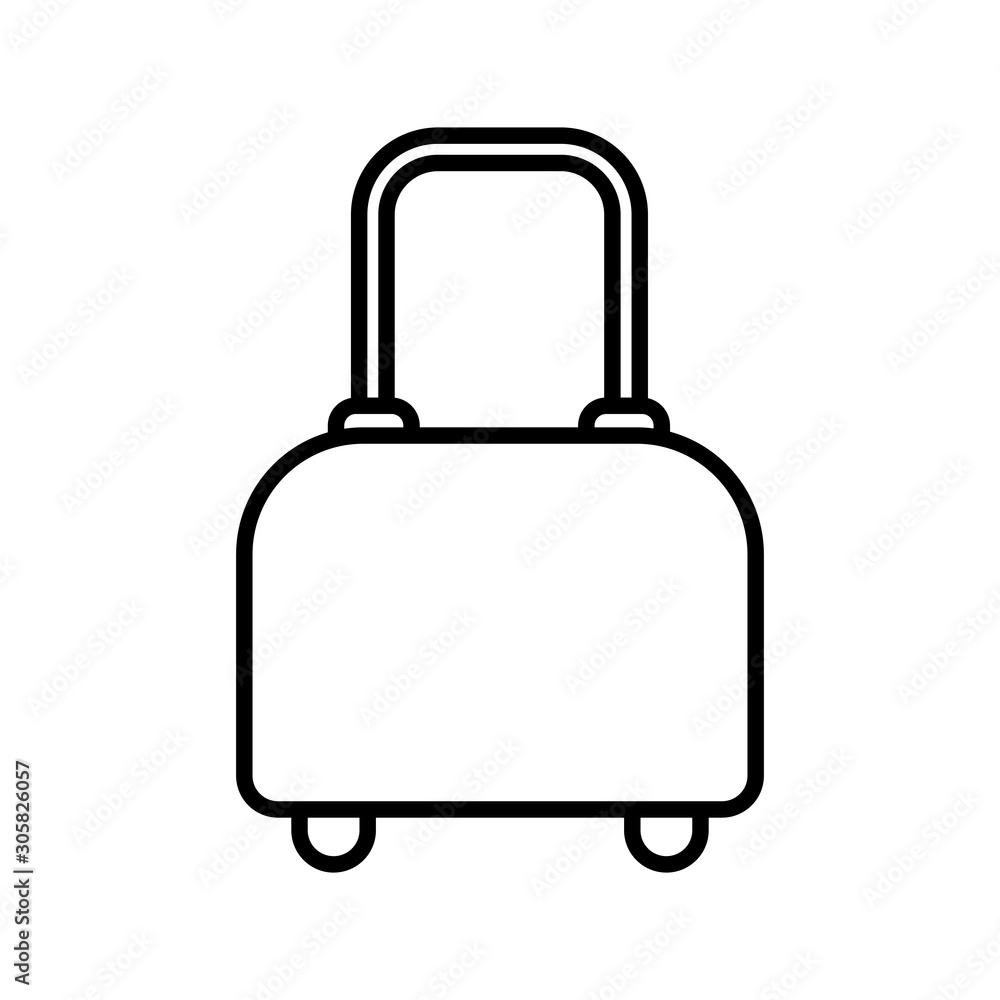 Isolated bag for travel vector design Isolated bag for travel vector design