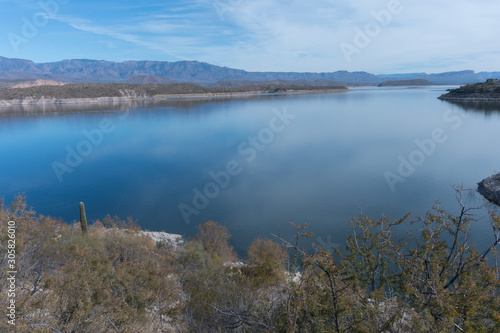 Horizontal of Roosevelt Lake in southeast Arizona. © Michael