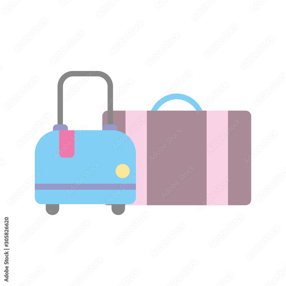 Isolated bags for travel vector design Isolated bags for travel vector design