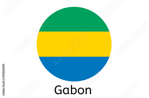 Free Download Gabon flag icon, Gabon country flag vector illustration - GFXLoad