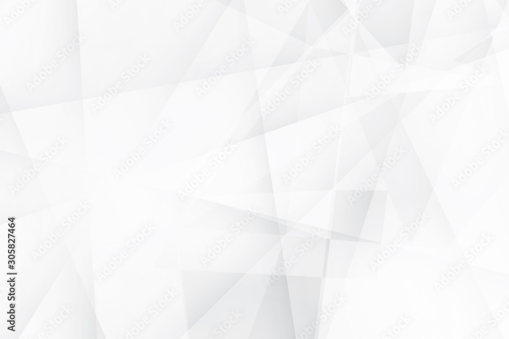 Fototapeta premium Abstract geometric white and gray color background. Vector, illustration. 