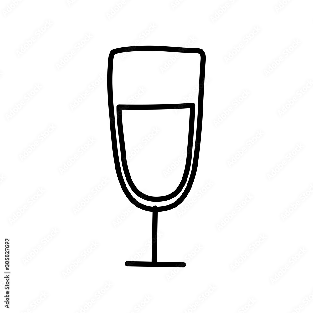 Isolated alcohol cup icon vector design Isolated alcohol cup icon vector design