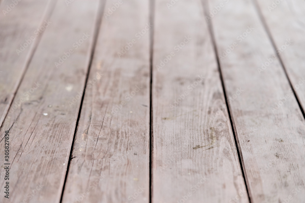 Wooden empty table. Brown wood texture. The texture of the boards in perspective Wooden empty table. Brown wood texture. The texture of the boards in perspective