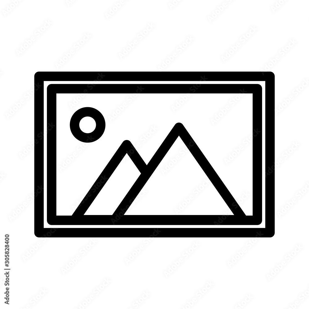 Isolated landscape icon vector design Isolated landscape icon vector design