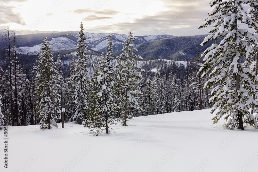 Incredibly Beautiful Deep-Winter Landscape -- Montana Incredibly Beautiful Deep-Winter Landscape -- Montana