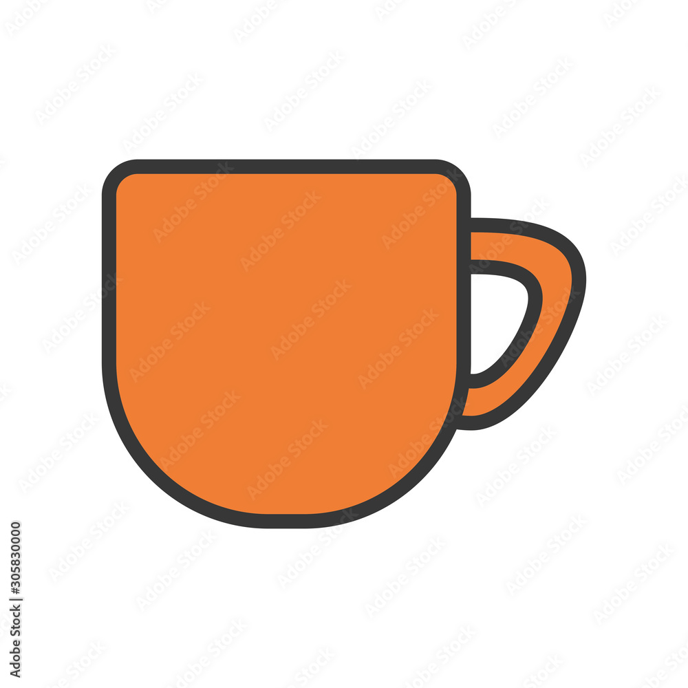 Isolated coffee mug icon vector design Isolated coffee mug icon vector design