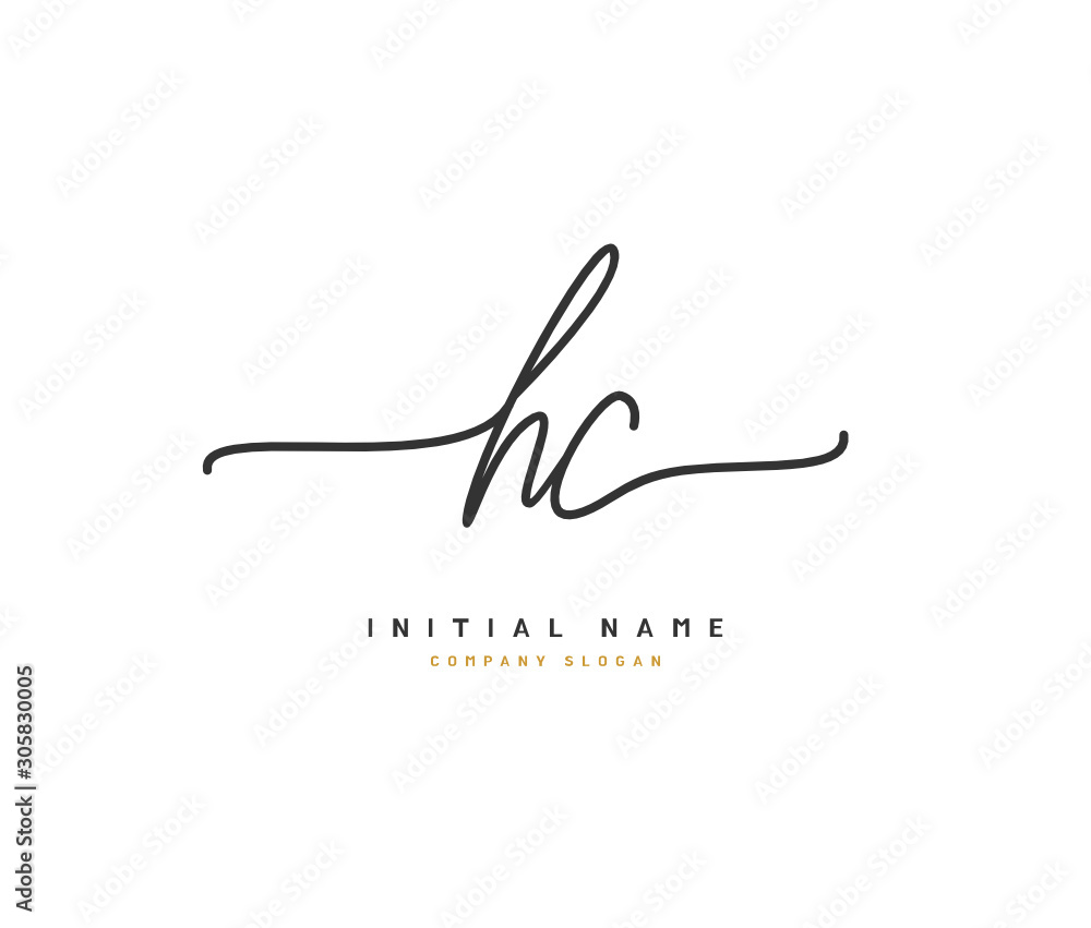 H C HC Beauty vector initial logo, handwriting logo of initial signature, wedding, fashion, jewerly, boutique, floral and botanical with creative template for any company or business. H C HC Beauty vector initial logo, handwriting logo of initial signature, wedding, fashion, jewerly, boutique, floral and botanical with creative template for any company or business.