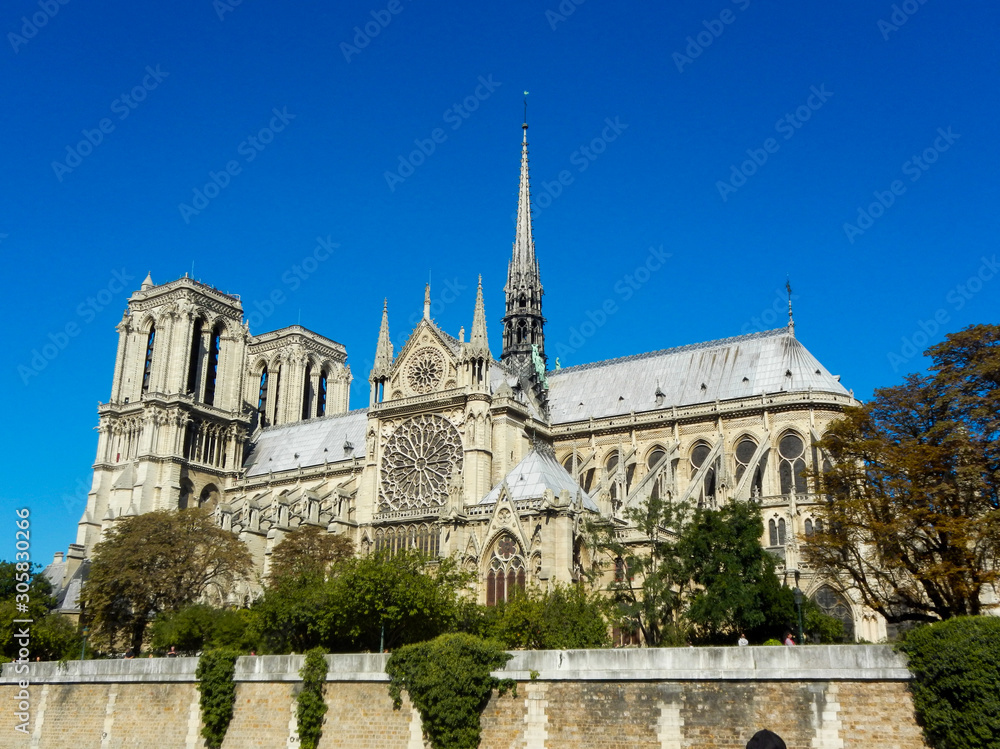 Notre Dame church before the fire in France