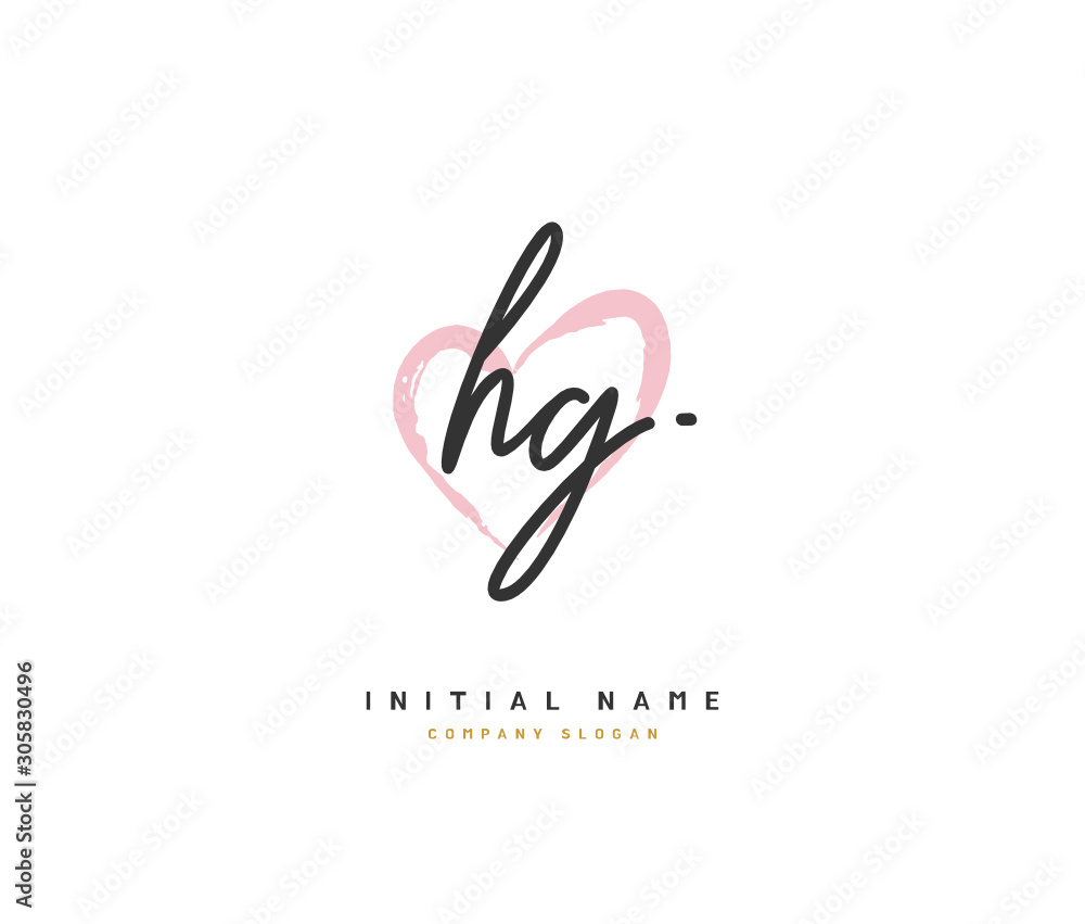 H G HG Beauty vector initial logo, handwriting logo of initial signature, wedding, fashion, jewerly, boutique, floral and botanical with creative template for any company or business. H G HG Beauty vector initial logo, handwriting logo of initial signature, wedding, fashion, jewerly, boutique, floral and botanical with creative template for any company or business.
