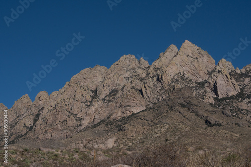 Horizontal of Organ Mountains Desert peaks National Monument, in New mexico.