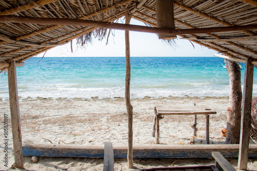 Fotografia, Obraz Atauro Island beach hut - Timor Leste