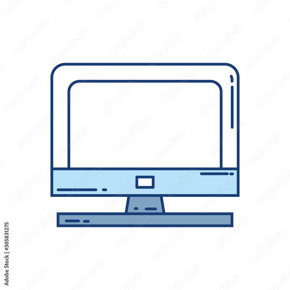 Isolated computer icon vector design Isolated computer icon vector design