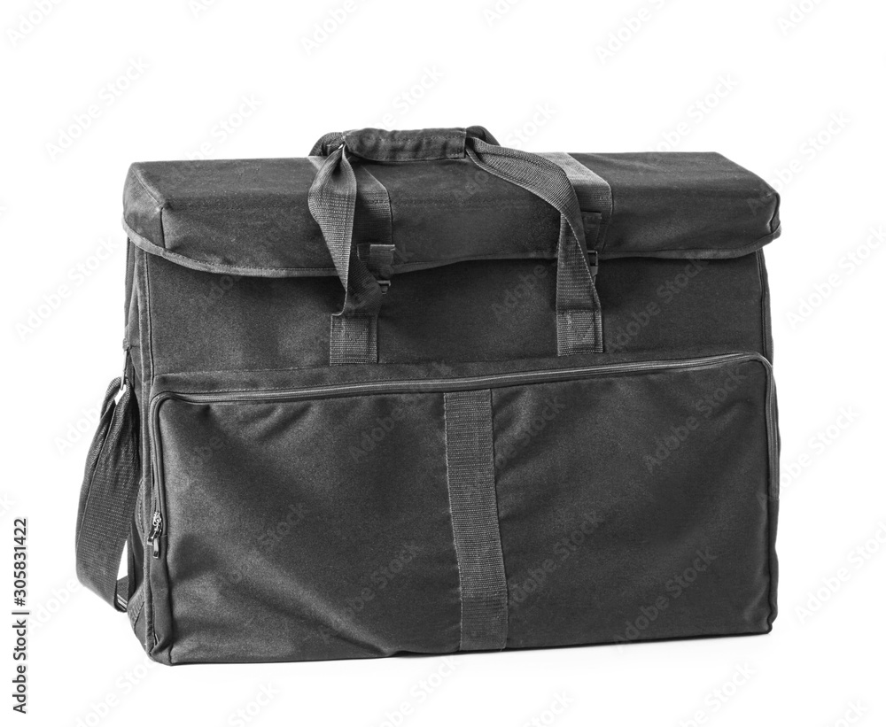 Bag for professional photo equipment on white background Bag for professional photo equipment on white background