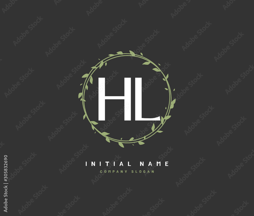 H L HL Beauty vector initial logo, handwriting logo of initial signature, wedding, fashion, jewerly, boutique, floral and botanical with creative template for any company or business. H L HL Beauty vector initial logo, handwriting logo of initial signature, wedding, fashion, jewerly, boutique, floral and botanical with creative template for any company or business.