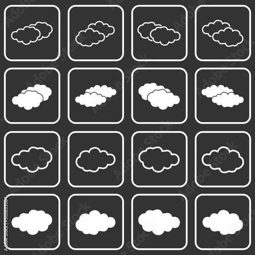 cloud icon vector design symbol
