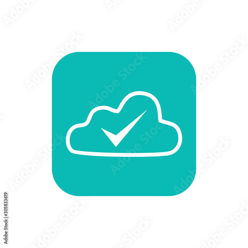 cloud icon vector design symbol