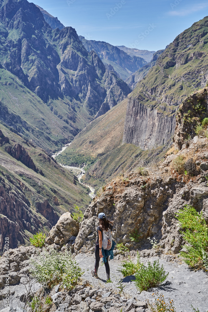 Colca canyon, one of the deepest in the world. Peru