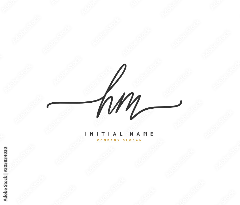 H M HM Beauty vector initial logo, handwriting logo of initial signature, wedding, fashion, jewerly, boutique, floral and botanical with creative template for any company or business. H M HM Beauty vector initial logo, handwriting logo of initial signature, wedding, fashion, jewerly, boutique, floral and botanical with creative template for any company or business.