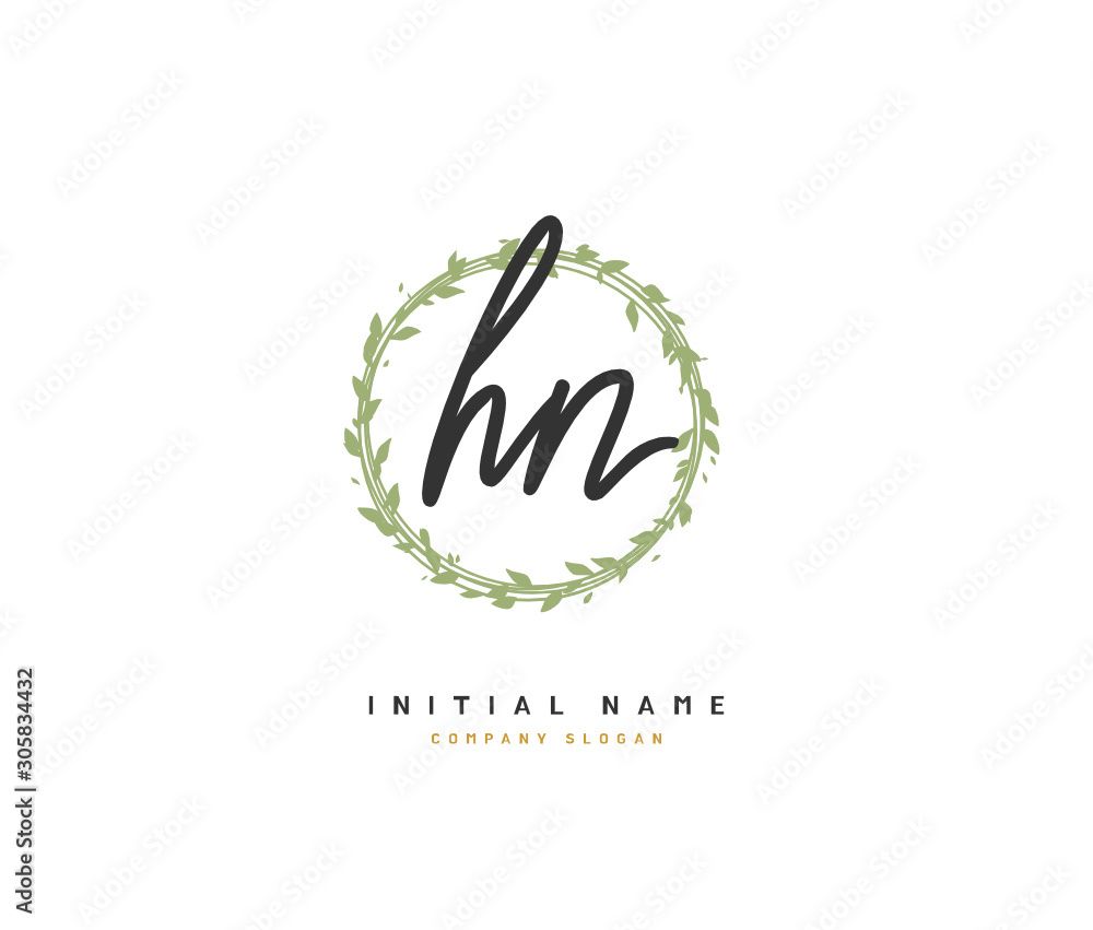 H N HN Beauty vector initial logo, handwriting logo of initial signature, wedding, fashion, jewerly, boutique, floral and botanical with creative template for any company or business. H N HN Beauty vector initial logo, handwriting logo of initial signature, wedding, fashion, jewerly, boutique, floral and botanical with creative template for any company or business.