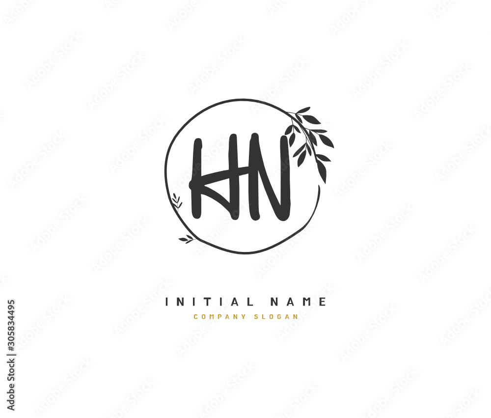 H N HN Beauty vector initial logo, handwriting logo of initial signature, wedding, fashion, jewerly, boutique, floral and botanical with creative template for any company or business. H N HN Beauty vector initial logo, handwriting logo of initial signature, wedding, fashion, jewerly, boutique, floral and botanical with creative template for any company or business.