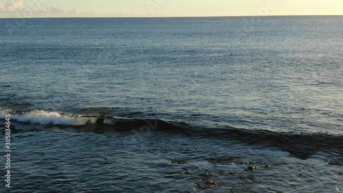 Wallpaper Mural ocean sunset shallow waters with breaking waves Torontodigital.ca