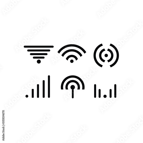 network icon, wifi icon, 5G network, signal icon vector design symbol