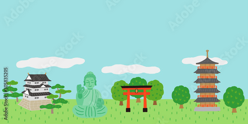 日本の建造物　風景