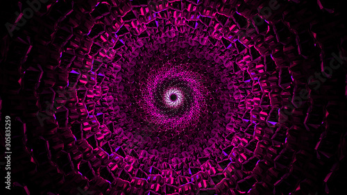Fototapeta Naklejka Na Ścianę i Meble -  Beautiful purple retro vortex dmt concept mushrooms psychedelics 