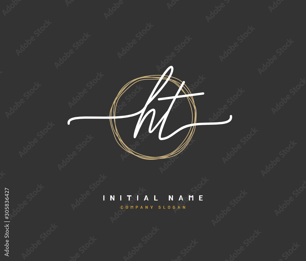 H T HT Beauty vector initial logo, handwriting logo of initial signature, wedding, fashion, jewerly, boutique, floral and botanical with creative template for any company or business. H T HT Beauty vector initial logo, handwriting logo of initial signature, wedding, fashion, jewerly, boutique, floral and botanical with creative template for any company or business.