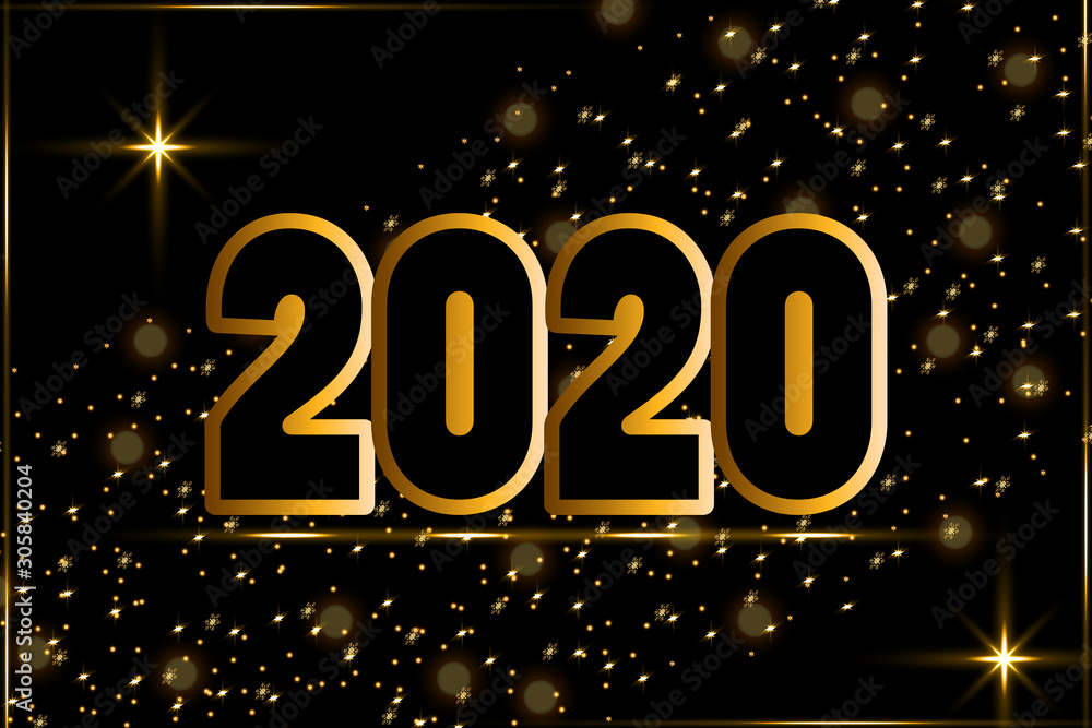 Happy new year 2020 background