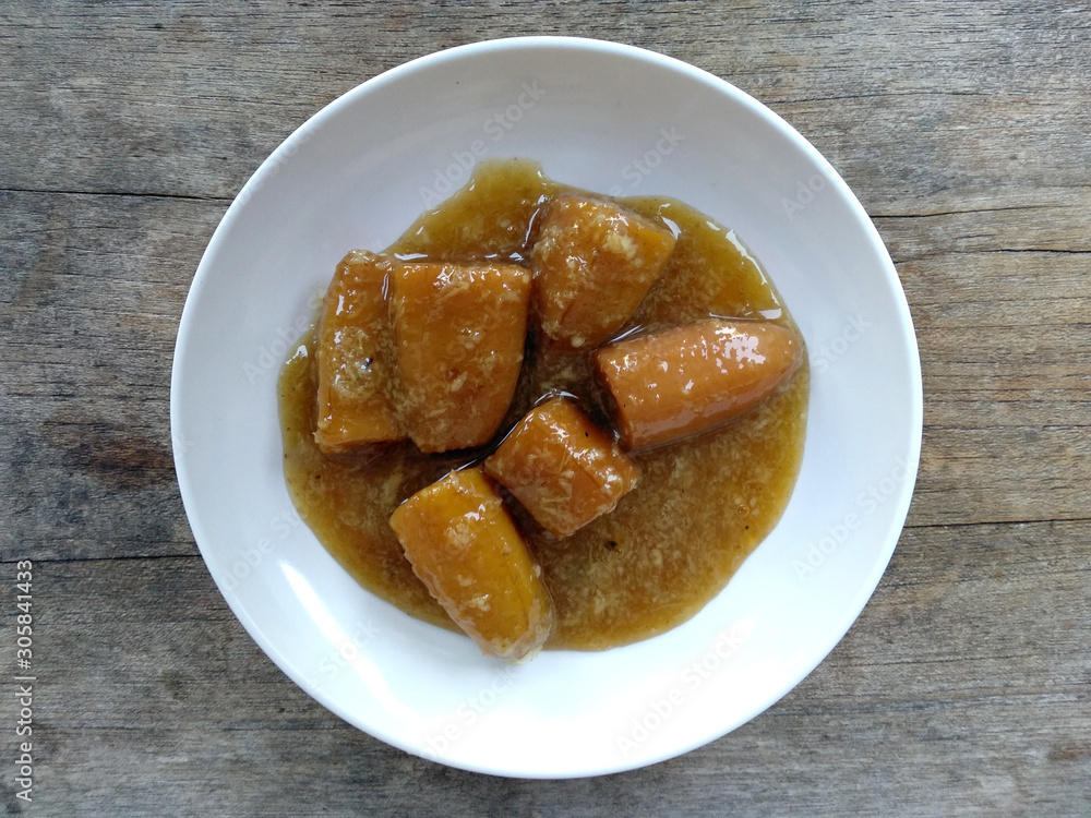 Traditional indonesian culinary food. Kue basah khas bali or Balinese specialty cakes. Jajan Kolak Pisang Indonesi Food that is simple and delicious. Indonesian Street Food. Traditional indonesian culinary food. Kue basah khas bali or Balinese specialty cakes. Jajan Kolak Pisang Indonesi Food that is simple and delicious. Indonesian Street Food.