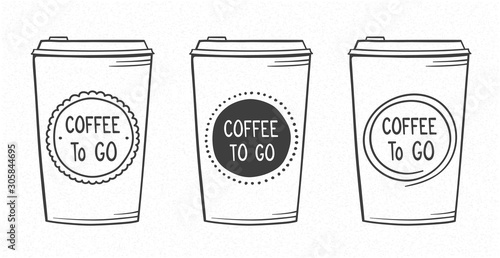 Hand Drawn Coffee Cups