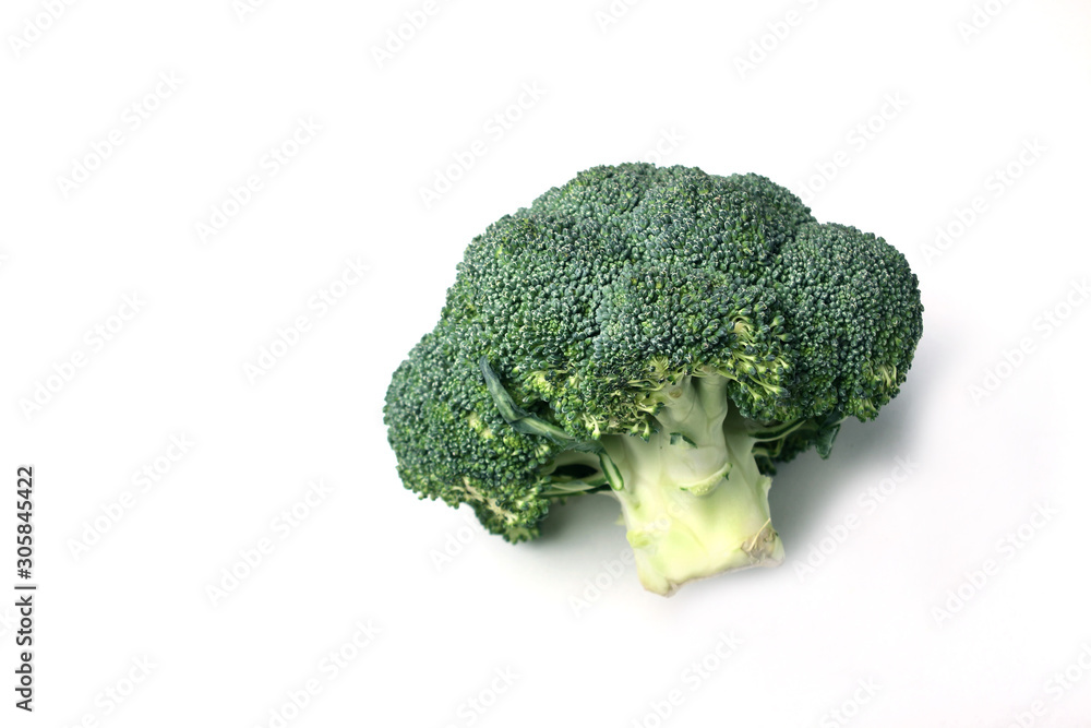 broccoli isolated on white background flat lay broccoli isolated on white background flat lay